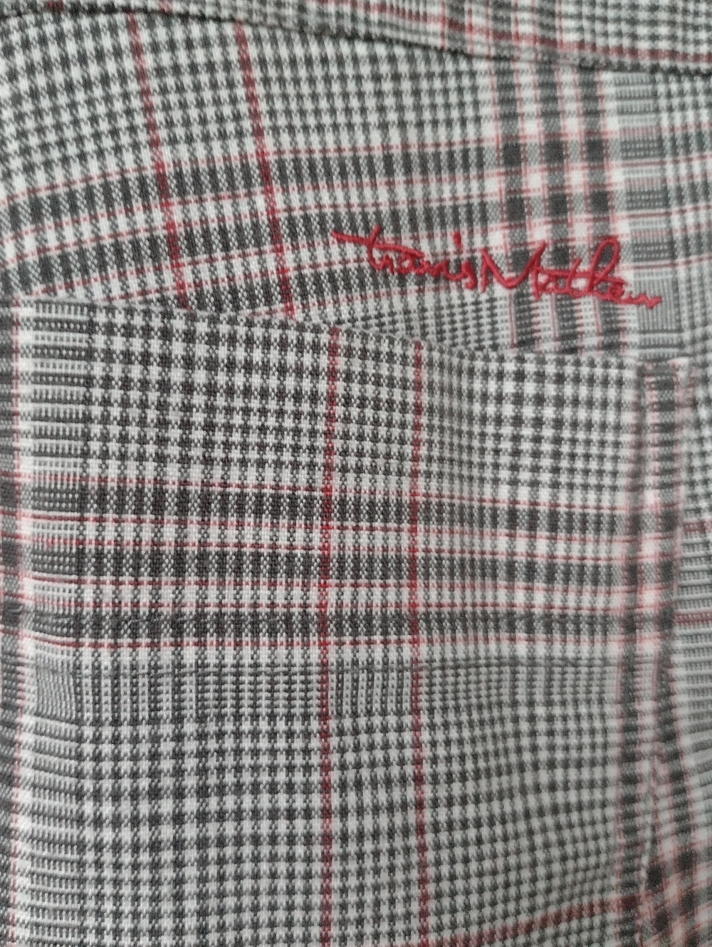Travis Mathew Golf Shorts Mens Size 38 Red Gray Plaid Stretch Preppy Outdoors - Picture 4 of 6